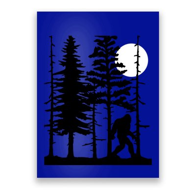 Bigfoot Hiding In Forest For Sasquatch Believers Gift Poster