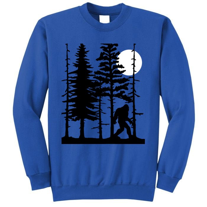 Bigfoot Hiding In Forest For Sasquatch Believers Gift Tall Sweatshirt