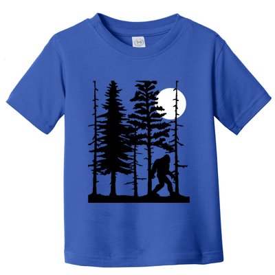 Bigfoot Hiding In Forest For Sasquatch Believers Gift Toddler T-Shirt