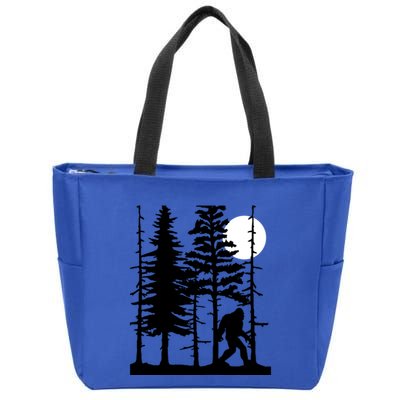 Bigfoot Hiding In Forest For Sasquatch Believers Gift Zip Tote Bag