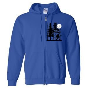 Bigfoot Hiding In Forest For Sasquatch Believers Gift Full Zip Hoodie