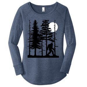 Bigfoot Hiding In Forest For Sasquatch Believers Gift Women's Perfect Tri Tunic Long Sleeve Shirt