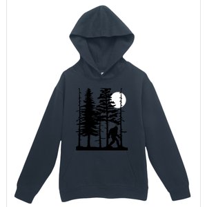 Bigfoot Hiding In Forest For Sasquatch Believers Gift Urban Pullover Hoodie