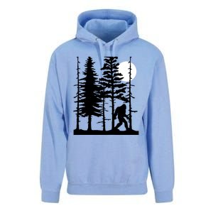 Bigfoot Hiding In Forest For Sasquatch Believers Gift Unisex Surf Hoodie