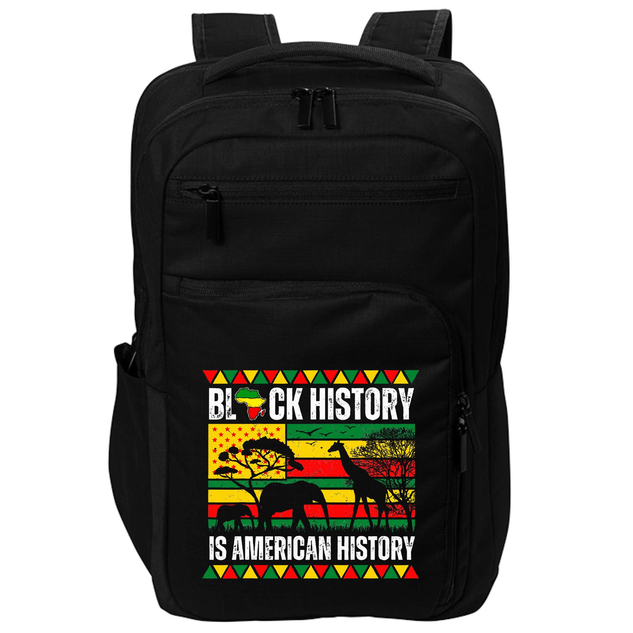 Black History Is American History Pride Melanin Impact Tech Backpack