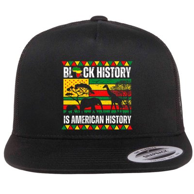 Black History Is American History Pride Melanin Flatbill Hat