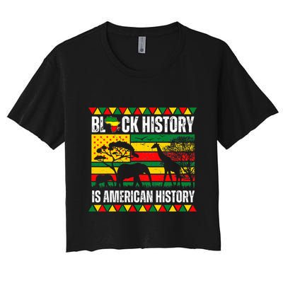 Black History Is American History Pride Melanin Crop Top