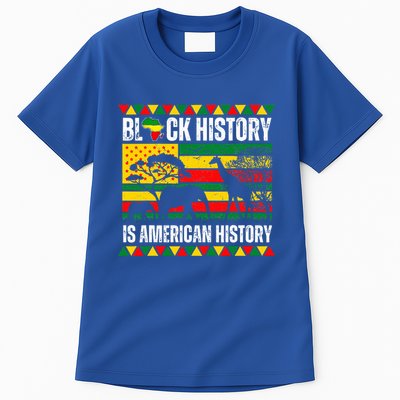 Black History Is American History Pride Melanin Tall T-Shirt