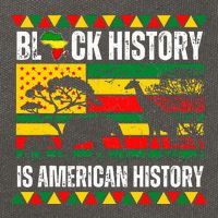 Black History Is American History Pride Melanin Cotton Canvas Backpack