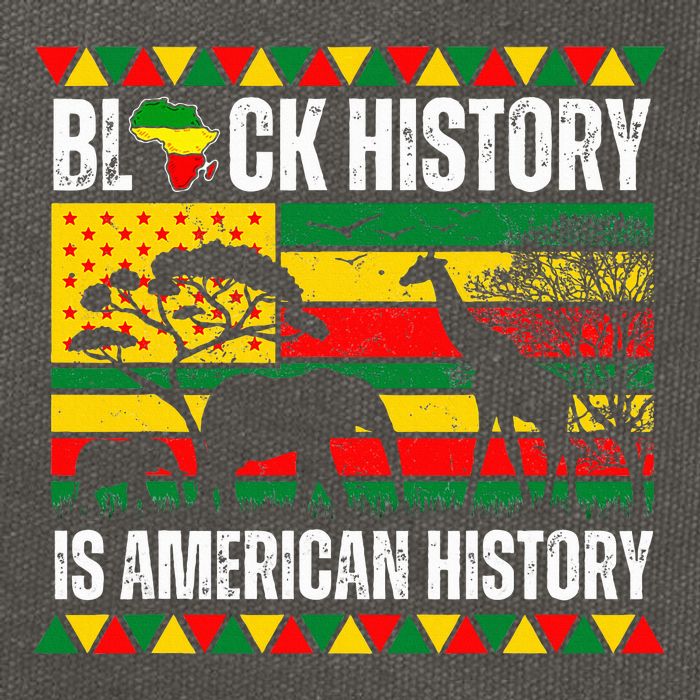 Black History Is American History Pride Melanin Cotton Canvas Backpack