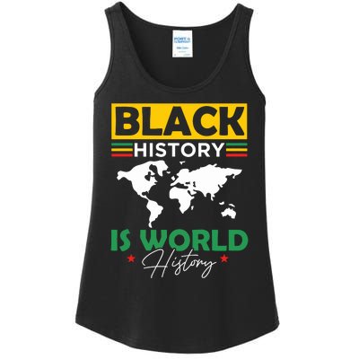 Black History Is World History Ladies Essential Tank