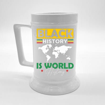 Black History Is World History Beer Stein