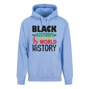 Black History Is World History For Black History Month Gift African Pride Unisex Surf Hoodie