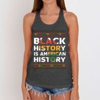 Black History Is American History Black History Women's Knotted Racerback Tank