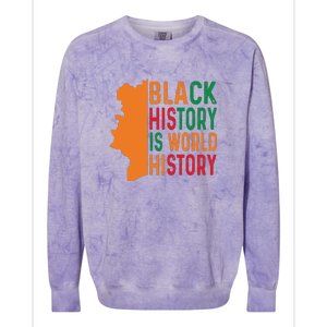 Black History Is American History African American Gifts Colorblast Crewneck Sweatshirt