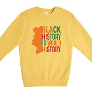 Black History Is American History African American Gifts Premium Crewneck Sweatshirt