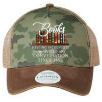 Books Helping Introverts Avoid Conversation Since 1454 Legacy Tie Dye Trucker Hat