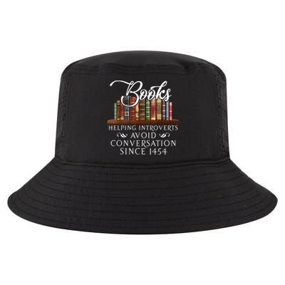 Books Helping Introverts Avoid Conversation Since 1454 Cool Comfort Performance Bucket Hat