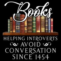 Books Helping Introverts Avoid Conversation Since 1454 Drawstring Bag