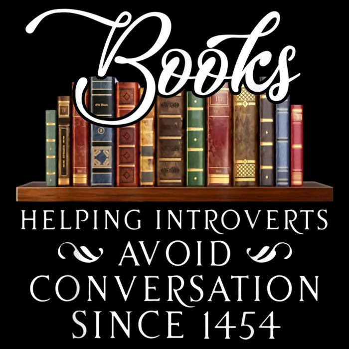 Books Helping Introverts Avoid Conversation Since 1454 Drawstring Bag