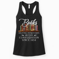 Books Helping Introverts Avoid Conversation Since 1454 Womens Tank Top