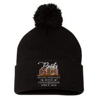 Books Helping Introverts Avoid Conversation Since 1454 Pom Pom 12in Knit Beanie