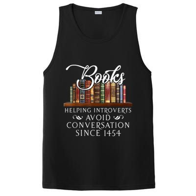 Books Helping Introverts Avoid Conversation Since 1454 PosiCharge Competitor Tank
