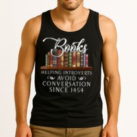 Books Helping Introverts Avoid Conversation Since 1454 Tank Top
