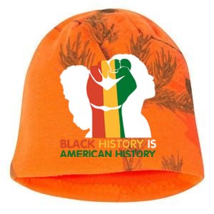 Black History Is American History Pride Fist Kati - Camo Knit Beanie