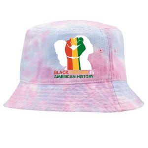 Black History Is American History Pride Fist Tie-Dyed Bucket Hat