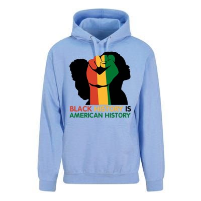 Black History Is American History Pride Fist Unisex Surf Hoodie