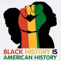Black History Is American History Pride Fist Doggie Tank
