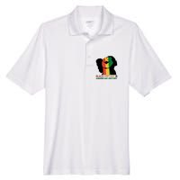 Black History Is American History Pride Fist Men's Origin Performance Pique Polo