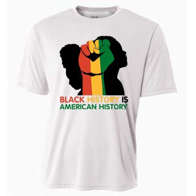 Black History Is American History Pride Fist Cooling Performance Crew T-Shirt