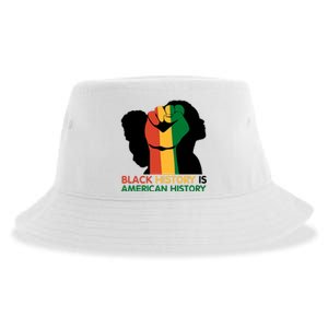 Black History Is American History Pride Fist Sustainable Bucket Hat