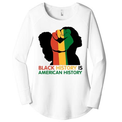 Black History Is American History Pride Fist Women's Perfect Tri Tunic Long Sleeve Shirt