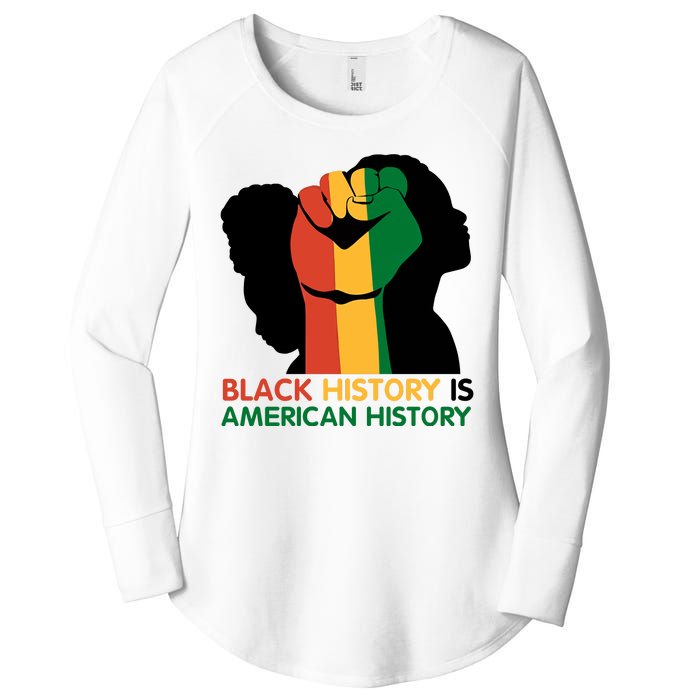 Black History Is American History Pride Fist Women's Perfect Tri Tunic Long Sleeve Shirt