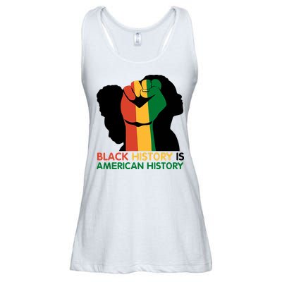 Black History Is American History Pride Fist Ladies Essential Flowy Tank