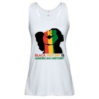 Black History Is American History Pride Fist Ladies Essential Flowy Tank