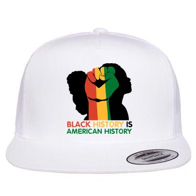 Black History Is American History Pride Fist Flatbill Hat