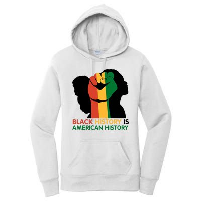 Black History Is American History Pride Fist Women's Pullover Hoodie