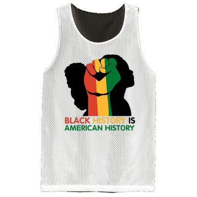 Black History Is American History Pride Fist Mesh Reversible Basketball Jersey Tank