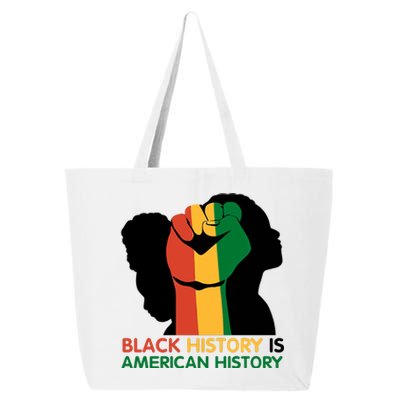 Black History Is American History Pride Fist 25L Jumbo Tote