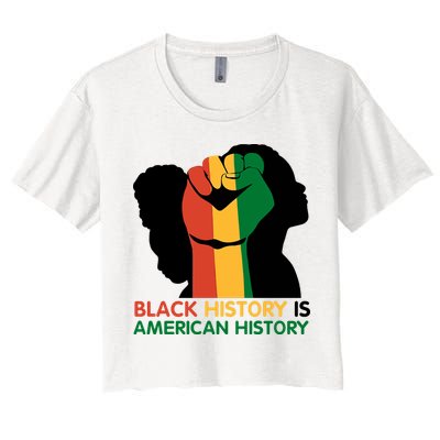 Black History Is American History Pride Fist Crop Top