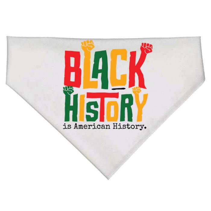 Black History Is American History USA-Made Doggie Bandana