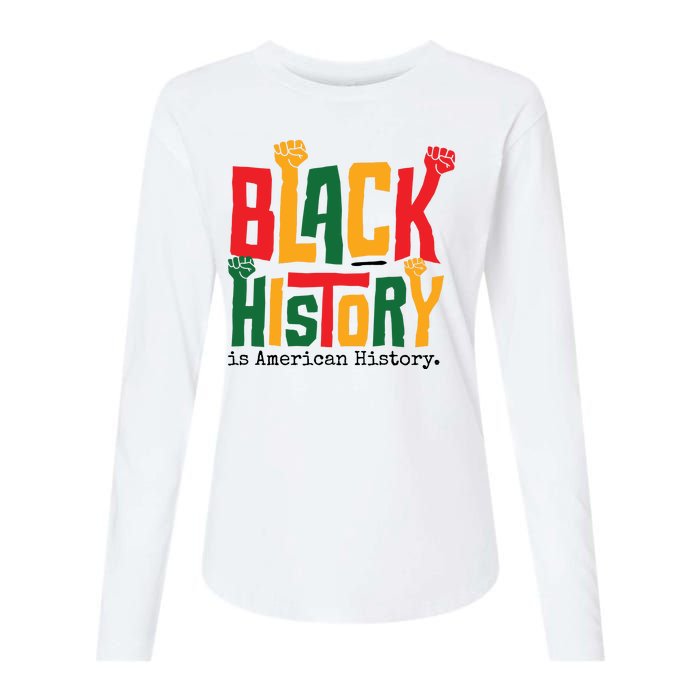 Black History Is American History Womens Cotton Relaxed Long Sleeve T-Shirt