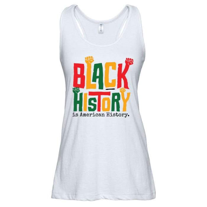 Black History Is American History Ladies Essential Flowy Tank