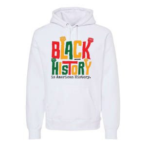 Black History Is American History Premium Hoodie