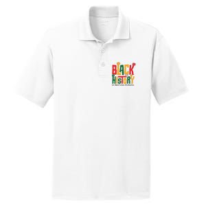 Black History Is American History PosiCharge RacerMesh Polo