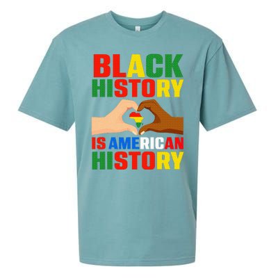 Black History Is American History Patriotic African American Sueded Cloud Jersey T-Shirt